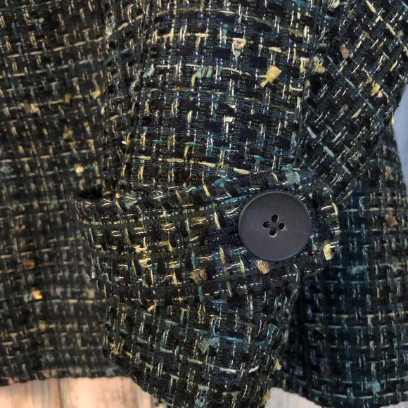 NWOT Dark Green Boucle Dress Jacket - Picture 2 of 4